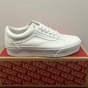 Vans, Old Skool Platform, VN0A3B3UWOO, True White